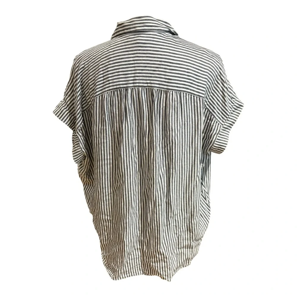 Madewell Central Shirt in Dalton Stripe K7655 size S - Picture 4 of 6
